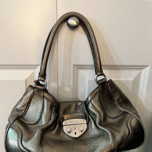 Prada Sound Lock Shoulder Bag – Bronze (Authentic)